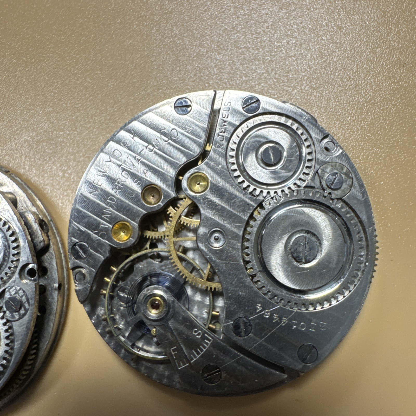 NY Standard 7 Jewel Mechanical Pocket Watch Movement SOLD AS IS!