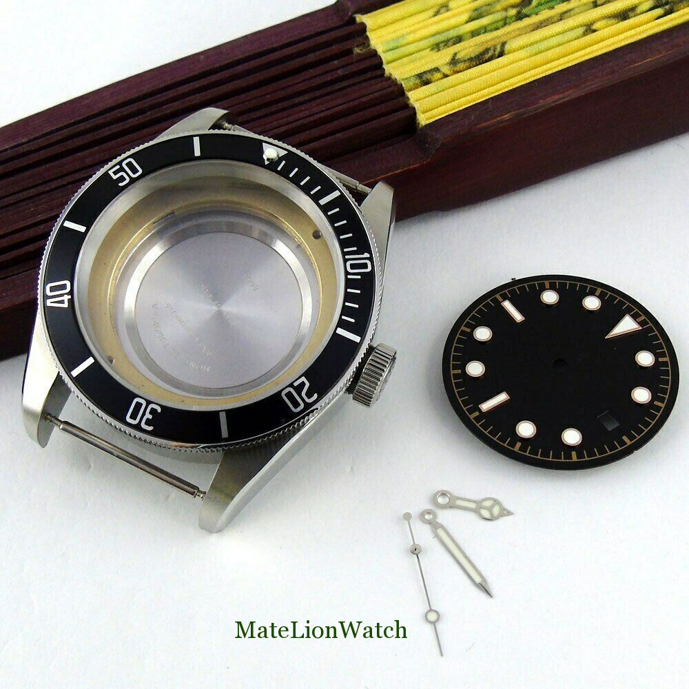 41mm Watch Case+Hands+Dial Fit For NH35/NH35A Sapphire Glass 100M Waterproof