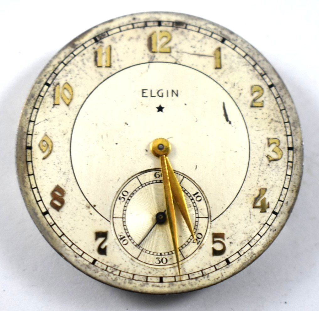 Vintage Elgin Grade 495 12s 17J OF Pocket Watch Movement lot.en