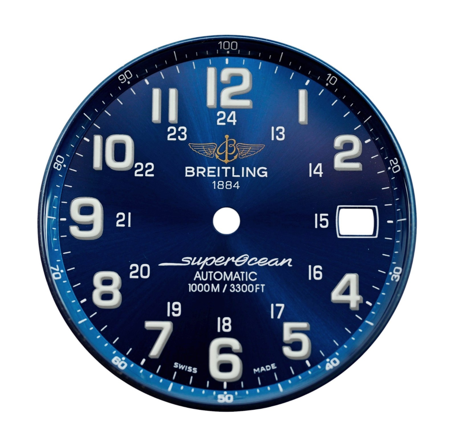 Breitling Super Ocean 41mm Automatic 1000M Blue Watch Dial for Ref: A17340!