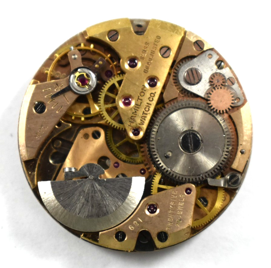Vintage Hamilton Microrotor Automatic 17J 691 Wrist Watch Movement lot.ed