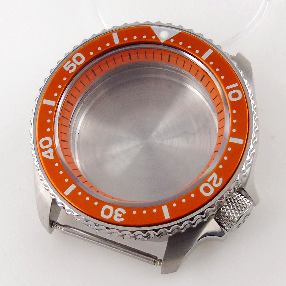42mm Sapphire Glass Crown at 3.8 Fit NH34 NH35A NH36A Watch Case Ceramic Insert