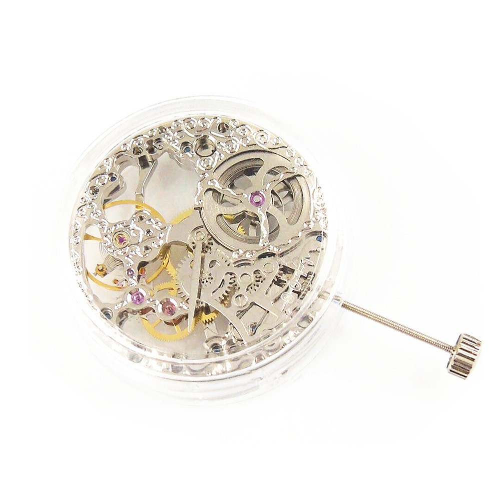 NEW 36.6mm Skeleton Hand Winding Mechanical Watch Movement For ETA 6498 6498-1