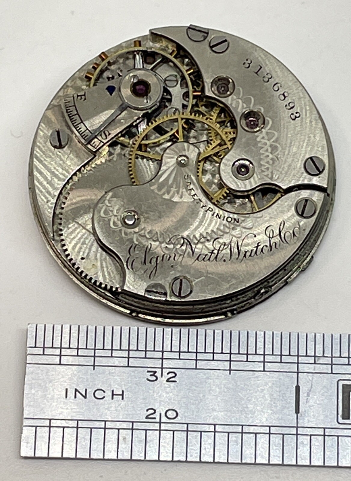 ELGIN POCKET WATCH MOVEMENT 1891 0s 11 Jewels Runs