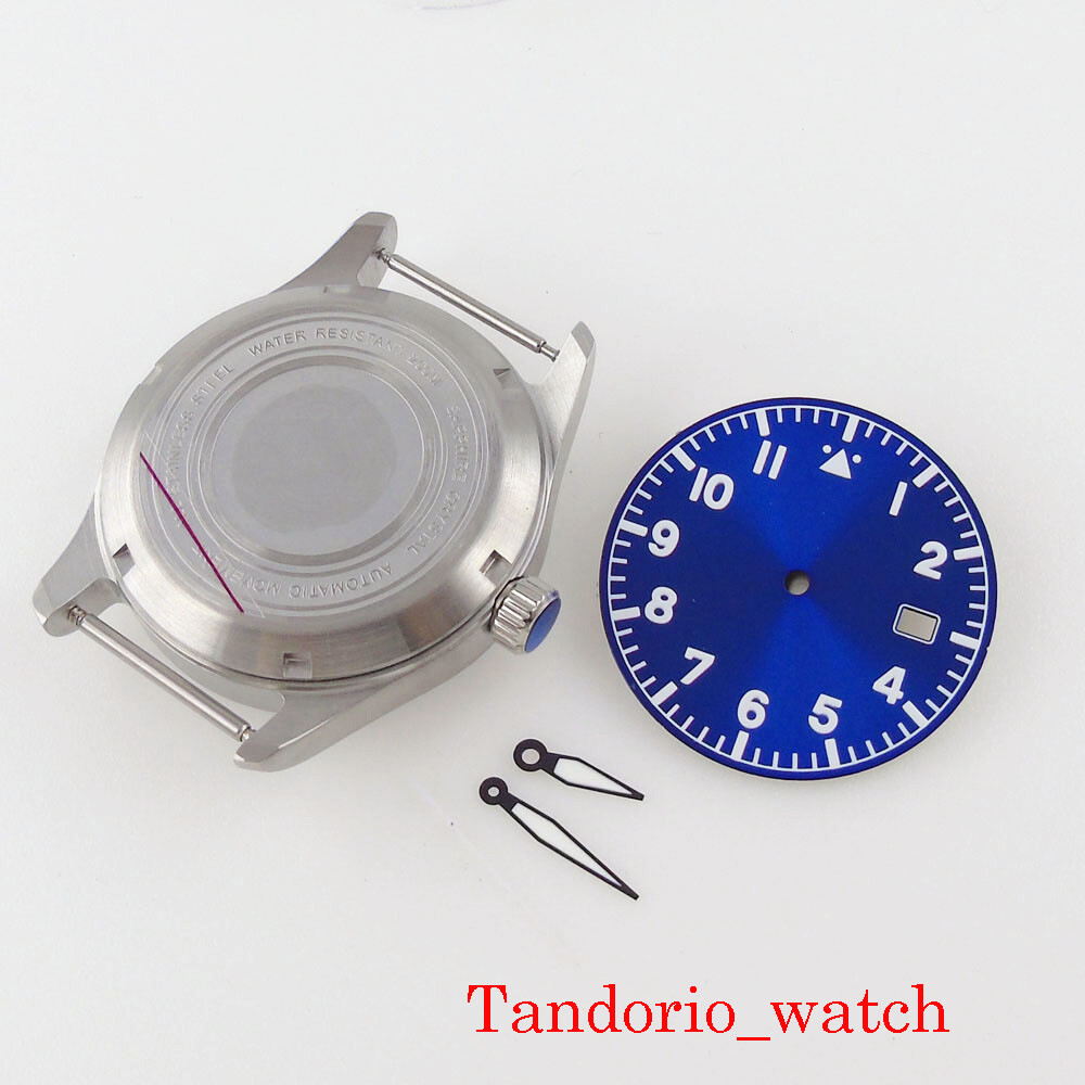 39mm Watch Case for NH35 Movement 200m Waterproof Luminous Dial Sapphire Crystal