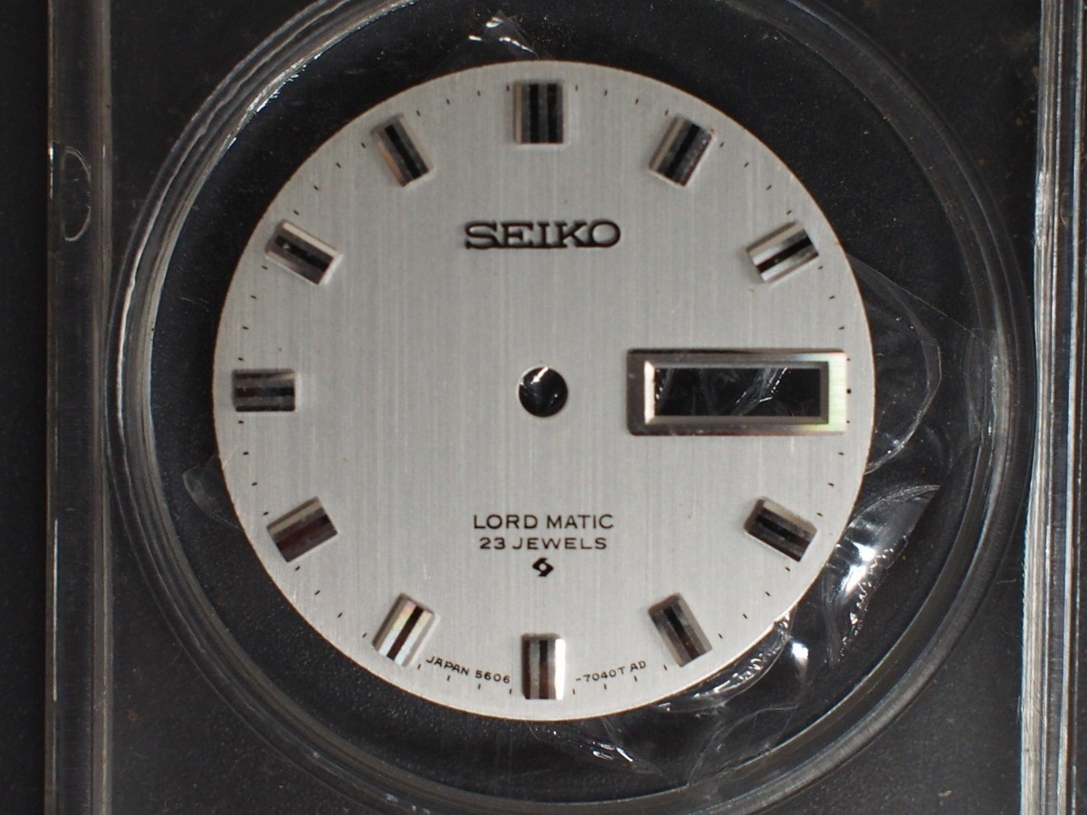 SEIKO Genuine Dial LORD MATIC LM 23J 7040T AD Wrist Watch Parts Vintage Used F/S