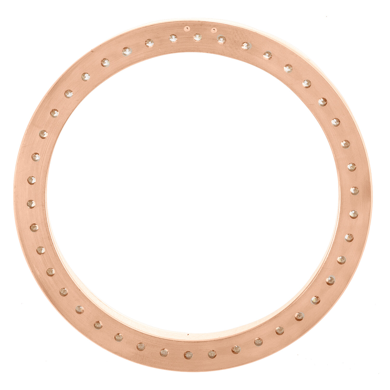 14K Rose Gold Diamond Watch Bezel 126331 DateJust 41 Rolex 7 Points 3.20 CT.