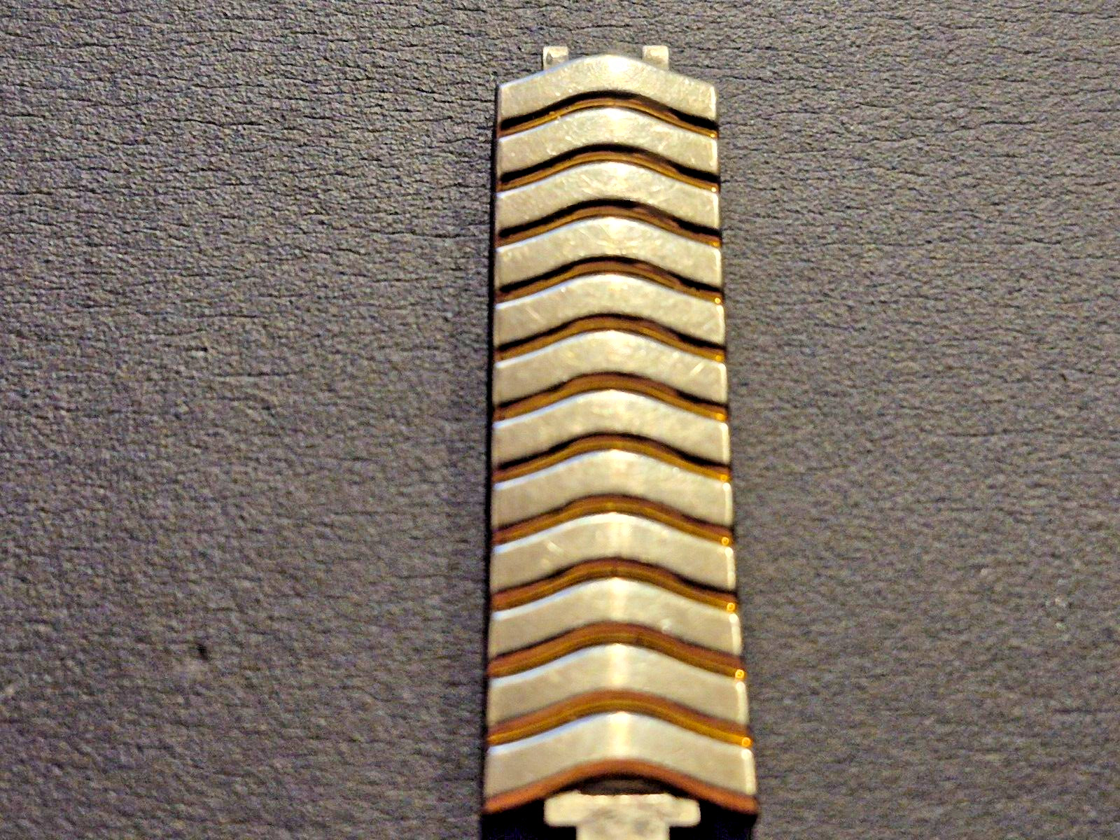 EBEL Classic Wave 12 Link Steel & Gold Segment for bands found on 13mm lug cases