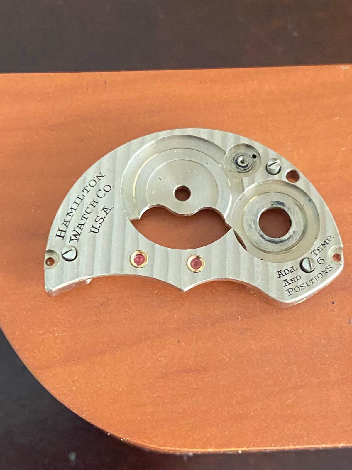 VINTAGE BARREL BRIDGE WITH SCREWS FOR A 16 SIZE HAMILTON 992B