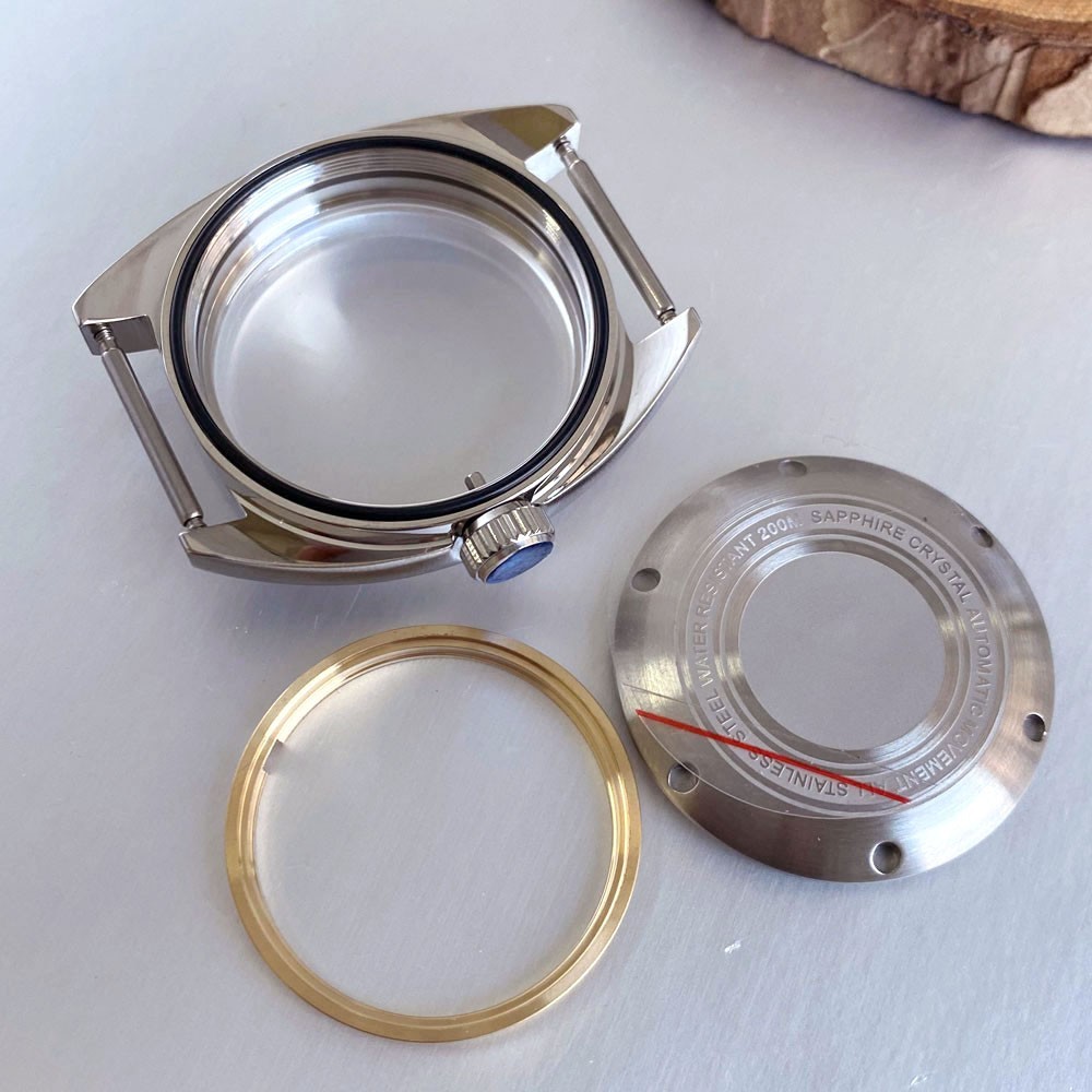 36mm Brushed Double Dome Sapphire Glass 20ATM Diver Watch Case For NH35 ETA2824