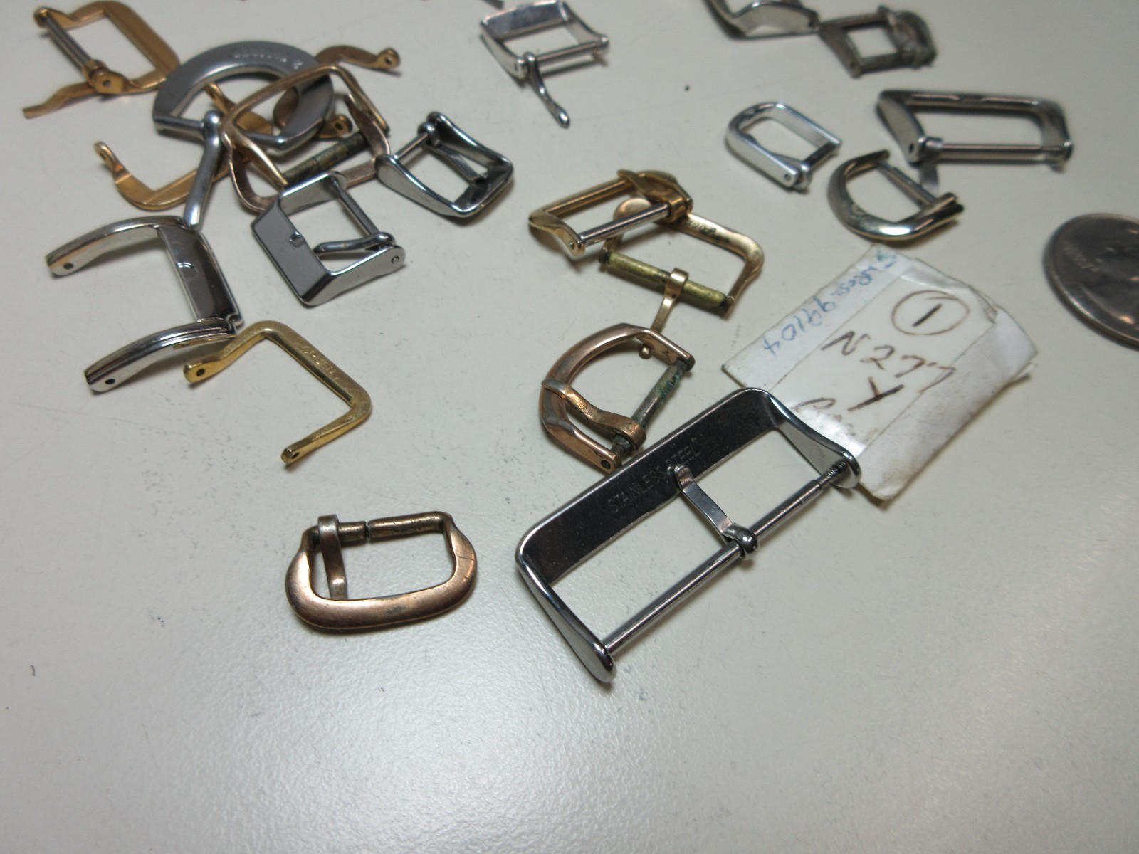 LOT WATCH BAND BUCKLES CLOSER CLASP WATCHMAKER REPLACEMENT PARTS #95
