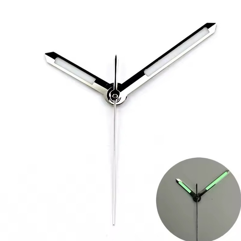 VH31 Quartz Hands Silver 12mm Green Lume Watch Parts 2032 2035 2115 PC32 PC33