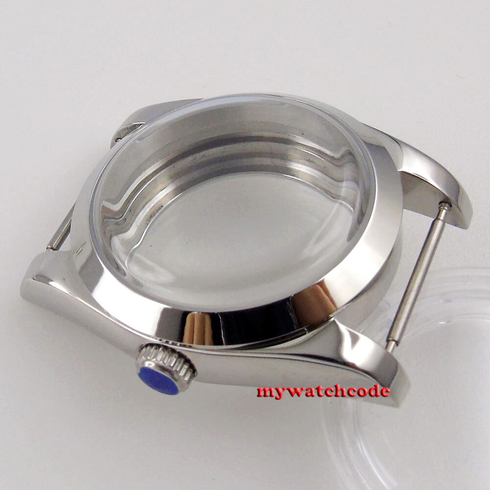 36mm Bow Glass Automatic Watch Case Fit ETA 2836 2824 8215 NH34 NH35 NH36 3804
