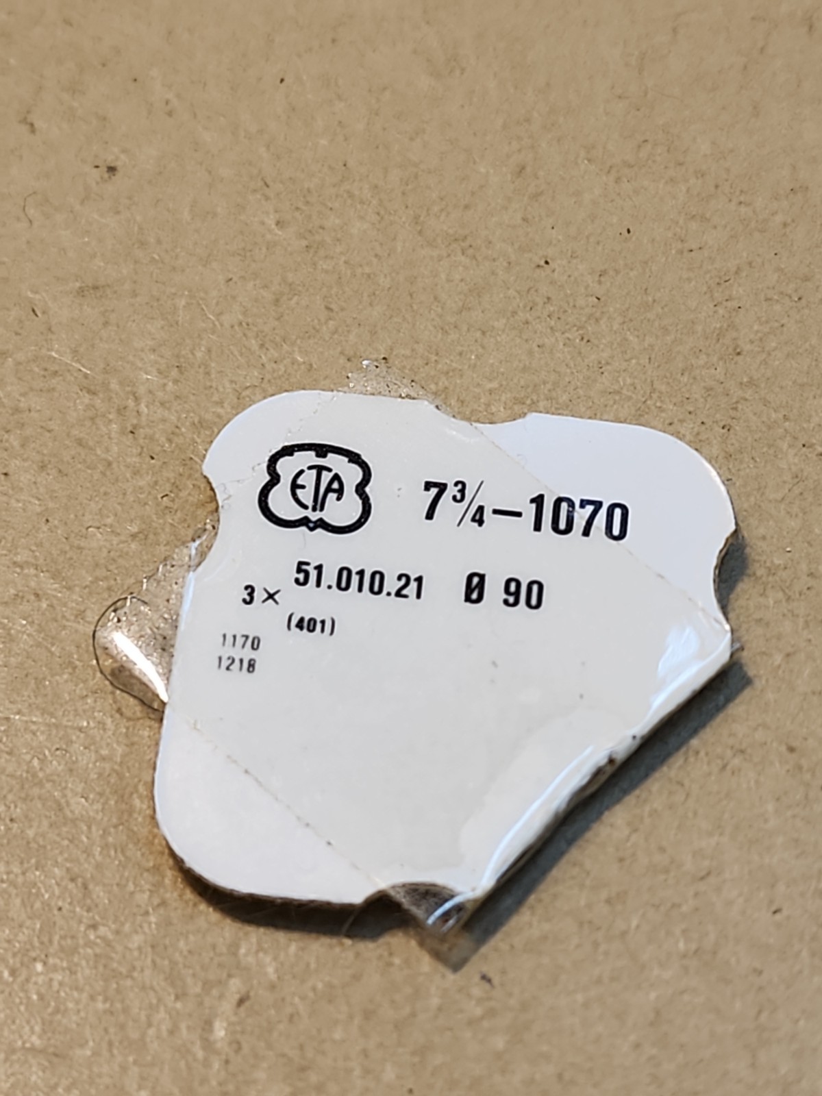 Lot Of 2 NOS ETA 1070 1170 1218 7-3/4 P/N 401 Winding Stems Parts Spares Repairs