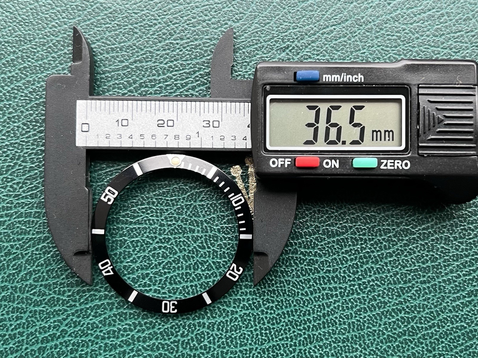 Rolex Submariner Date 16613 16803 16808 16618 Black TRITIUM Bezel Insert #1459