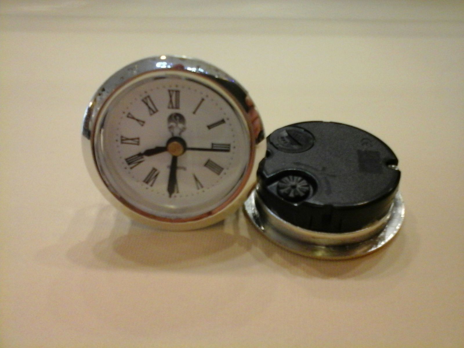 100pcs RECESSED WATCHES Watch Mechanism mm. 48 Chrome Metallic