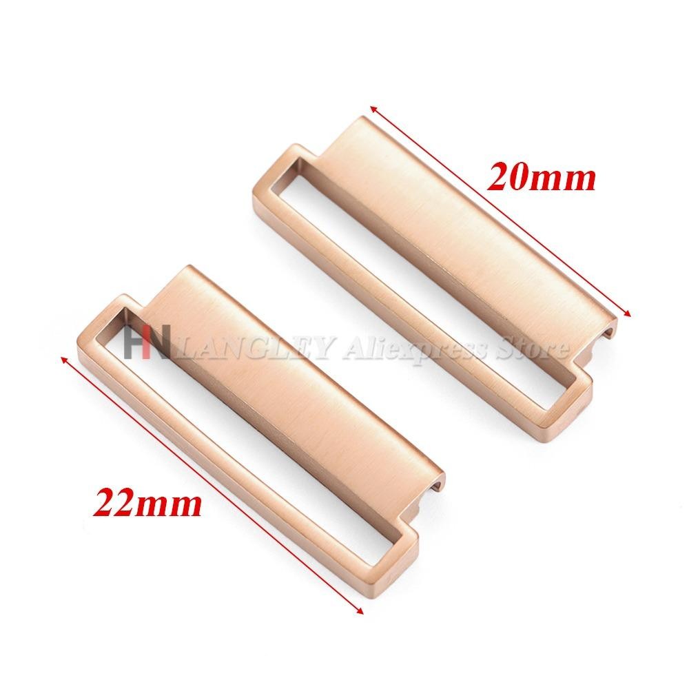 2pcs 20mm To 22mm 22mm To 24mm Quick Release Steel Watch Connector Adapter