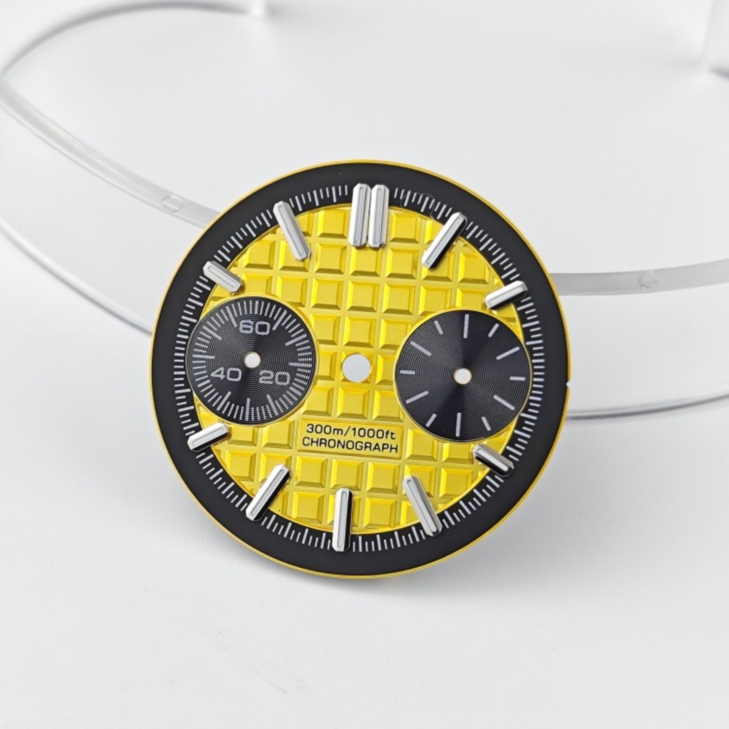 VK64 Dial 30mm White Orange Fit VK64 Movement Watch Accessories Watch Dial