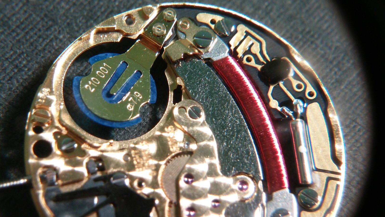 ETA 210.001 (no calendar) movement PAUL PICOT ETA QUARTZ 210 001. DISCONTINUED.