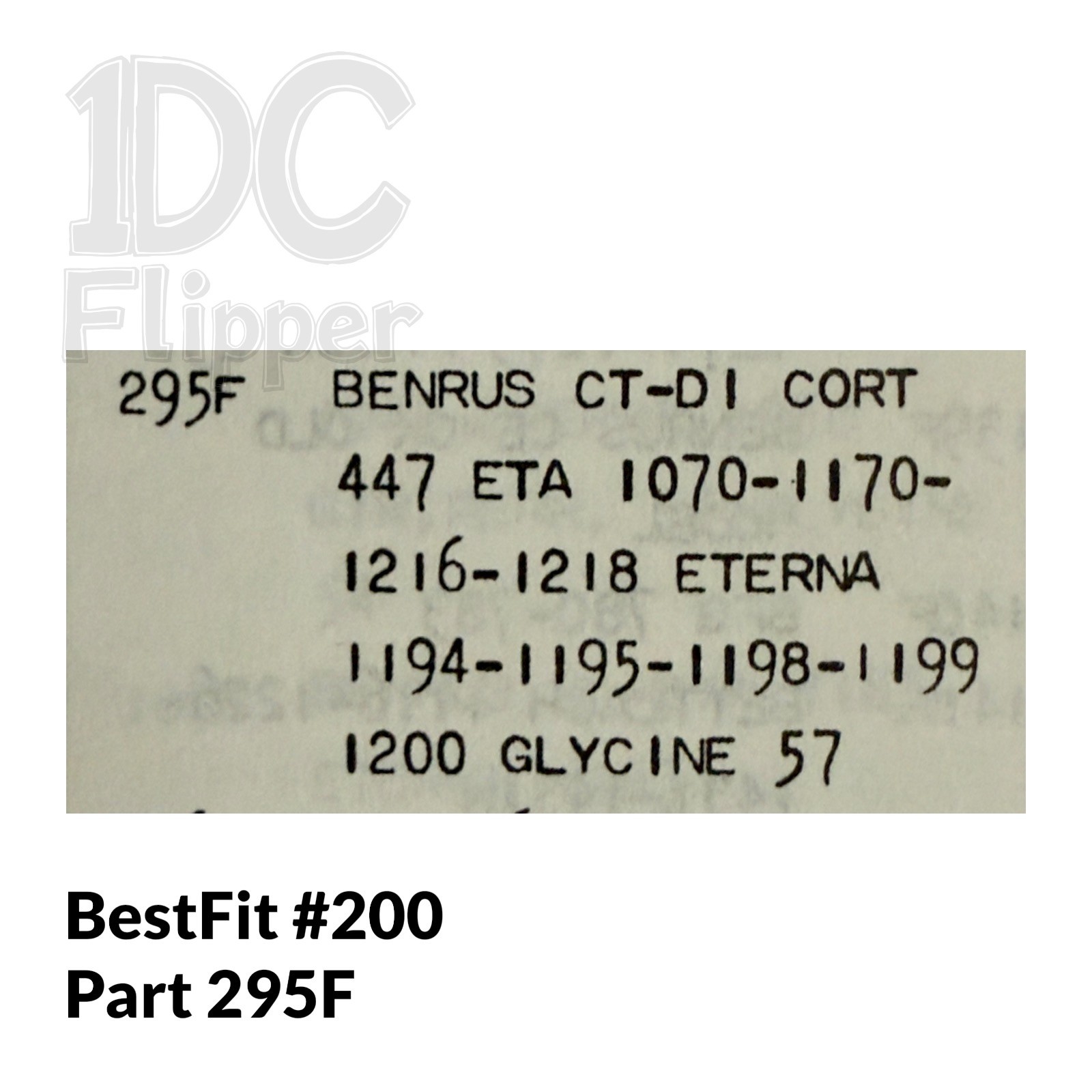 ETA 1070 401/110 WINDING STEM BestFit 200/295F, 0.90, 13.0mm Fits Multiple Read