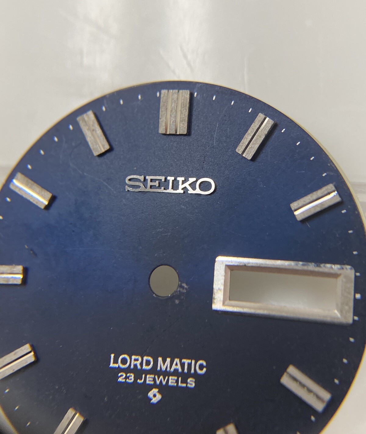 Original Seiko 5606-7140 Lord Matic Blue 27.5mm Dial