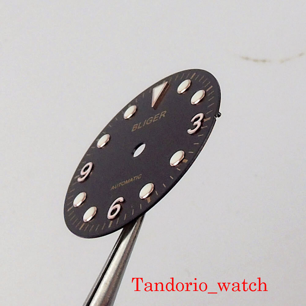 29.2mm Stainless Steel Watch Dial Fit NH35A NH36A Automatic Movement Luminous