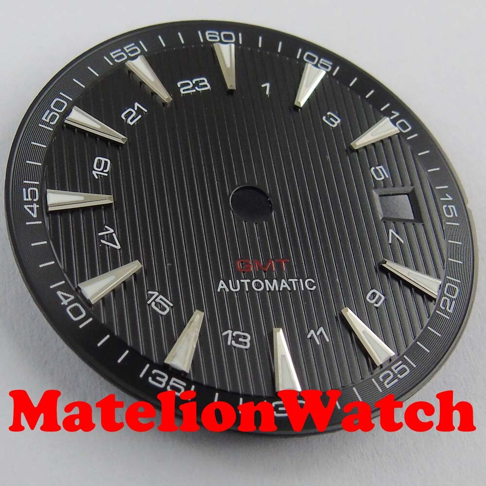 31mm GMT Sterile Watch Dial Fit Mingzhu 3804 Miyota 8215 821A DG2813 Movement