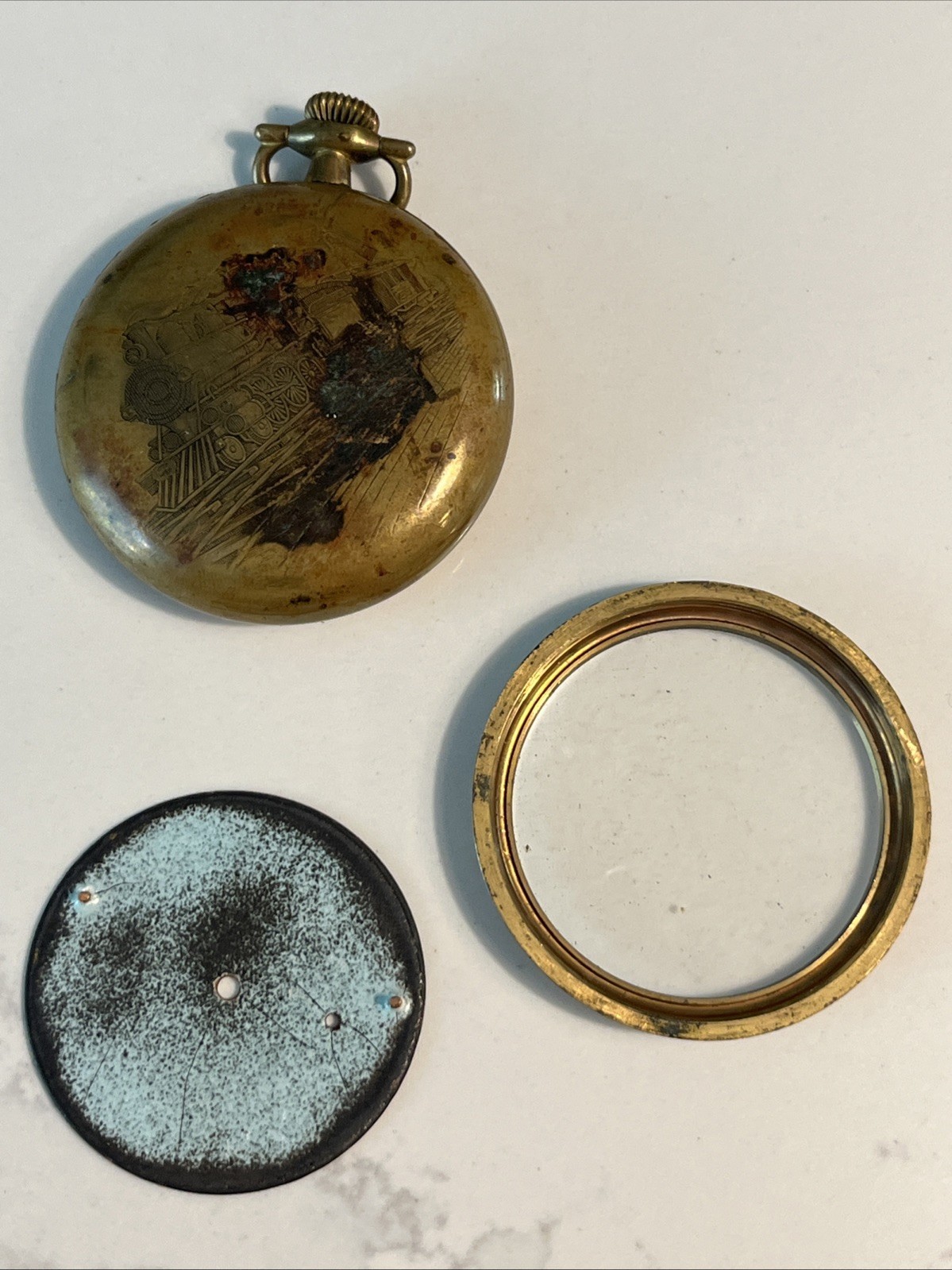 Vintage Donaldo Pocket Watch Swiss Eaton’s Canadian 24H Dial Parts Repair
