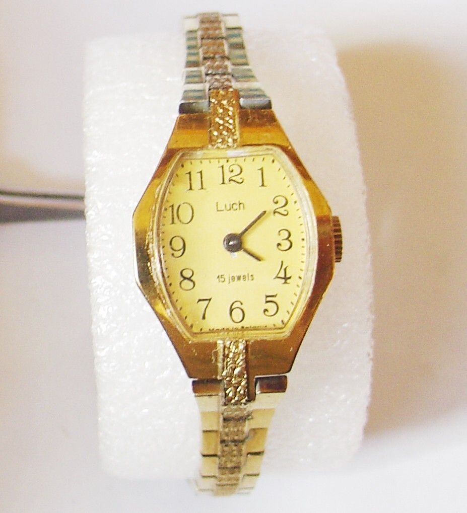Serviced Ussr Soviet Russian Luch Jewel Womens Watch Mechanical Wrist Ladie