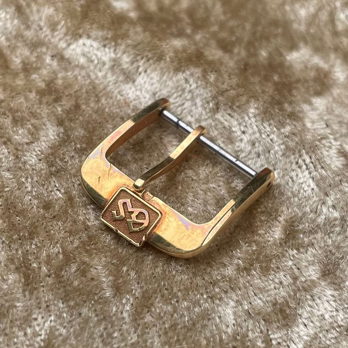 Vintage Grand Seiko GS 18KT K18 Solid Gold Buckle 15mm Japan Z Signed Genuine