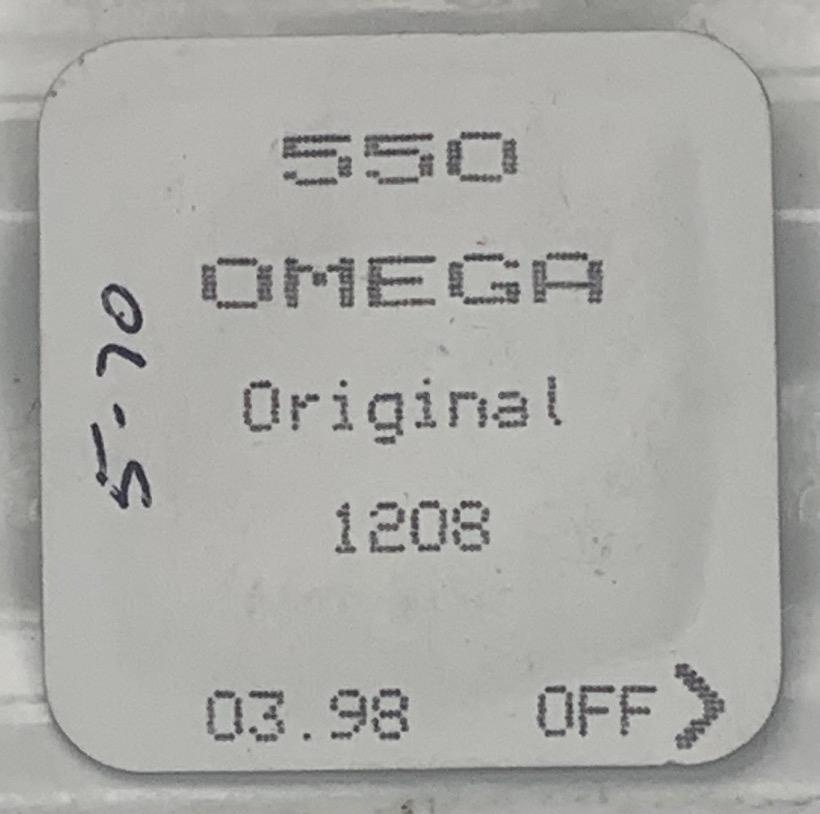 550 0MEGA MAINSPRINGS ORIGINAL 1208 03.98 – watchmakers spares