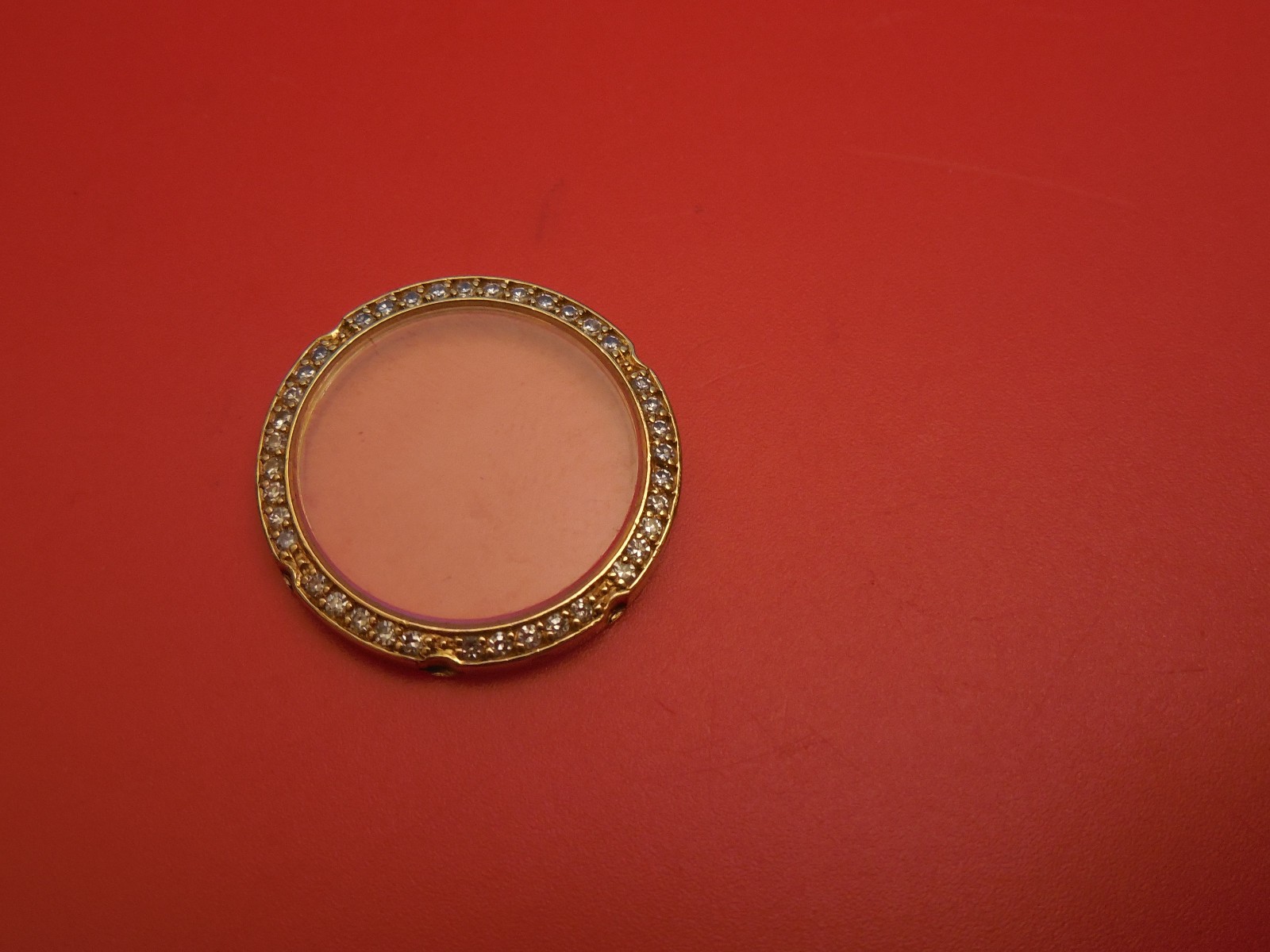 GENUINE EBEL 20MM 18K DIAMOND BEZEL WITH CRYSTAL FOR 24MM MINI SPORT CLASSIC