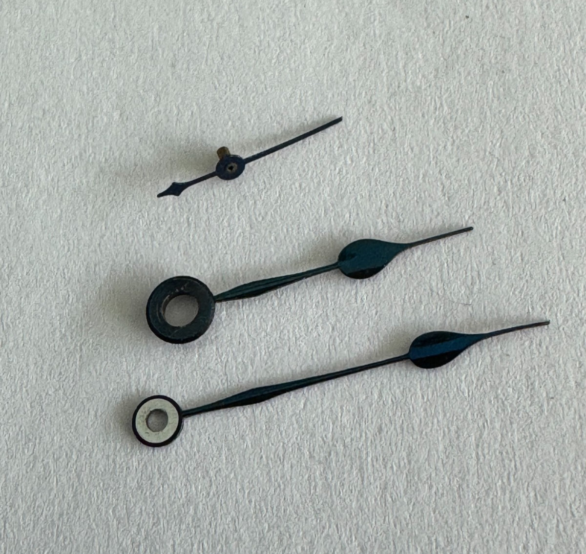 VINTAGE HANDS 3 PCS FOR 16 SIZE HAMILTON POCKET WATCH HAS SOME WEAR