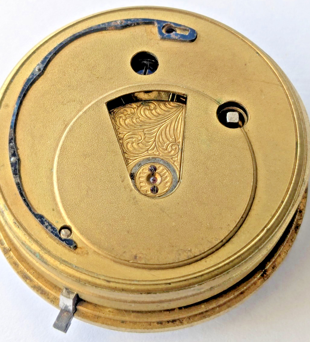 Antique F. Green Coalville English Pocket Watch Movement RUNNING Dial 44.6mm 11