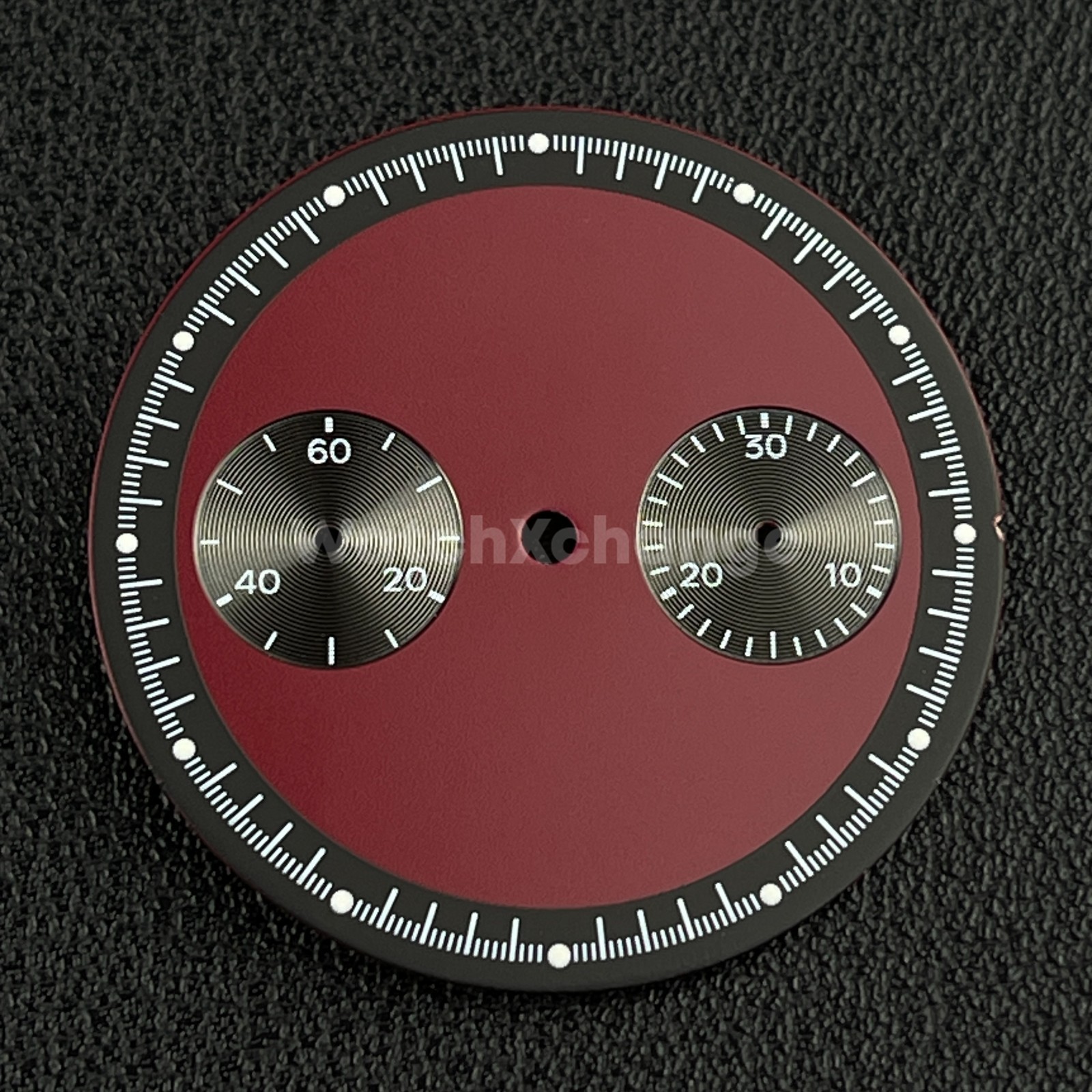 Red & Black 32.5mm Modified Watch Dial Accessory for ST1901 Movement
