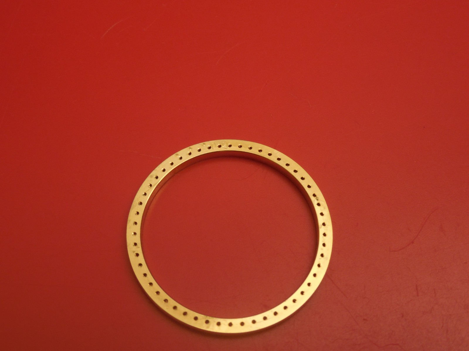CUSTOM MADE SOLID 18K NATURAL DIAMOND BEZEL FOR 16018 OYSTER PERPETUAL DATEJUST