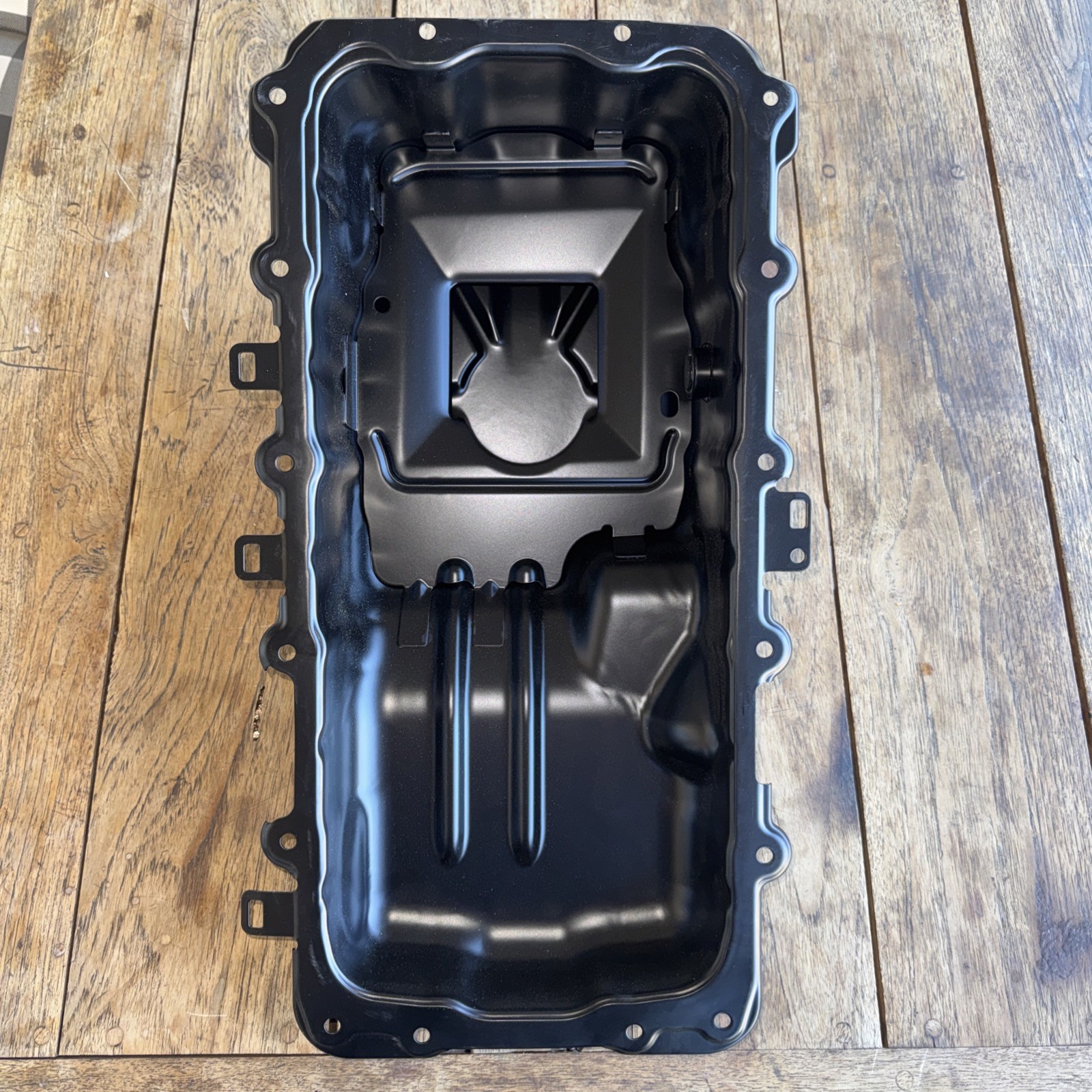 A-Premium Engine Oil Pan Sump with Drain Plug Compatible with Ford F-150 F150…