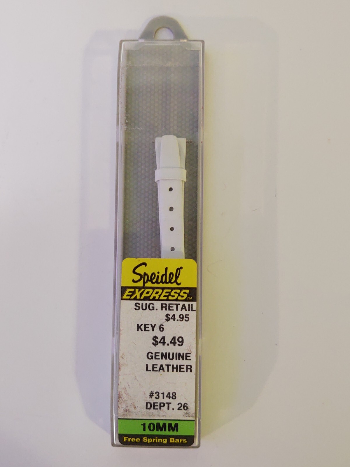 Speidel Express White Watch Band Replacement 10 mm Wide 6″ Long Leather