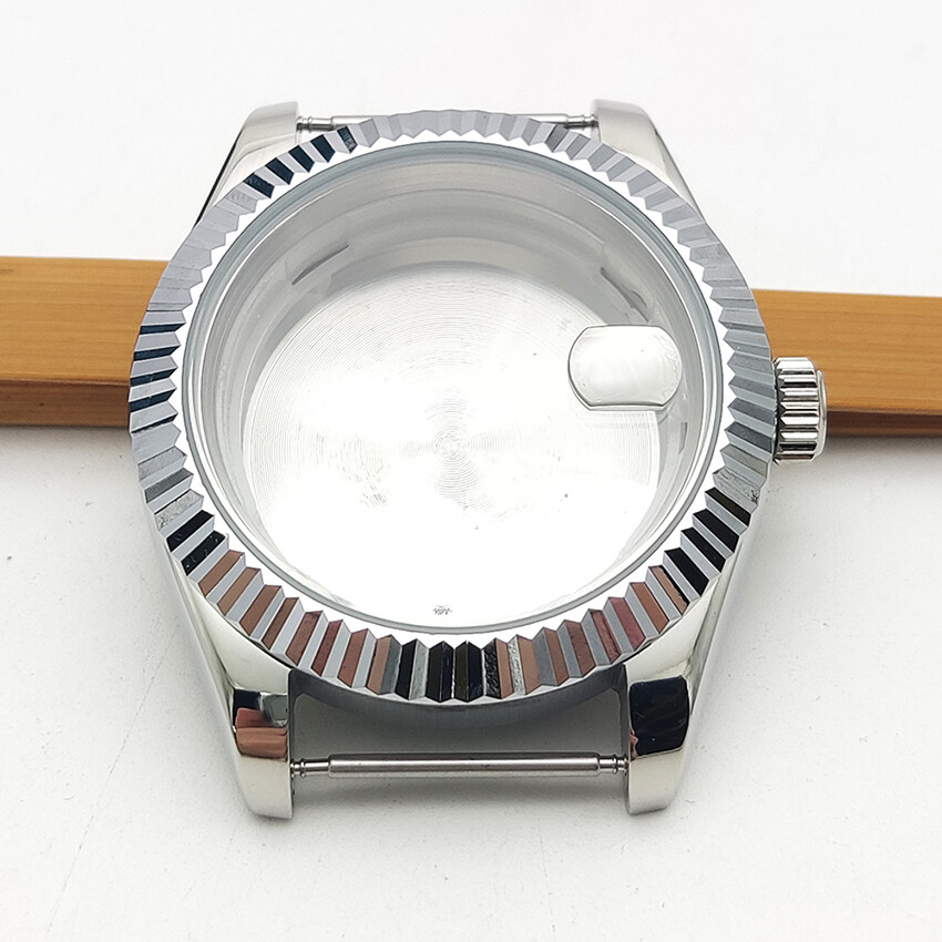 41mm Steel Case Strap Watch Dial Watch Hands Accessories For NH35/NH36 Movement