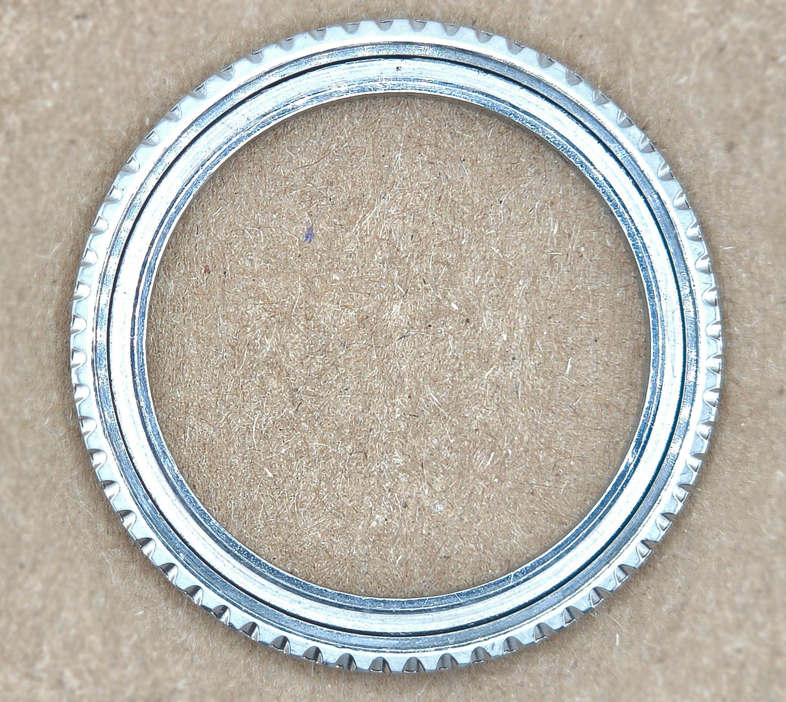 Genuine Rolex Sea Dweller 1665 Bezel with Crystal Retaining Ring