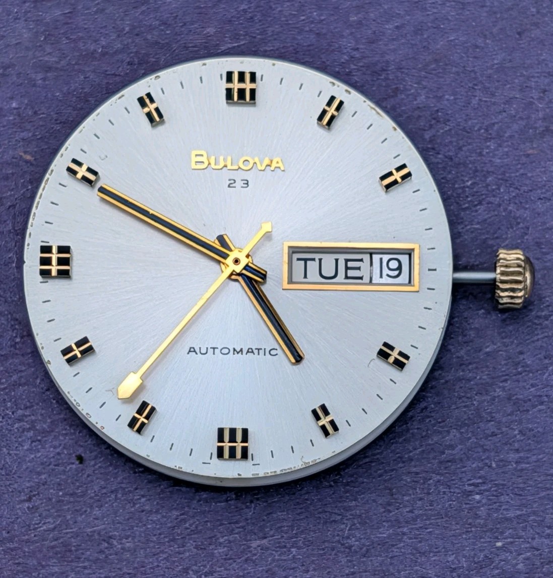 Bulova, 23 jewel Automatic Day/Date mov’t (cal 11AOACB) Running Order!
