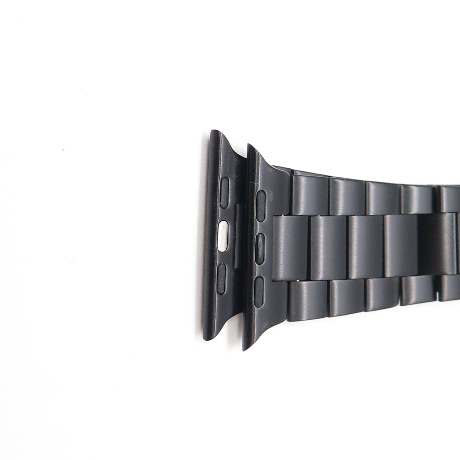 Stainless Steel Adjustable Black Band with Fold Over Clasp for Apple Watch Ultra