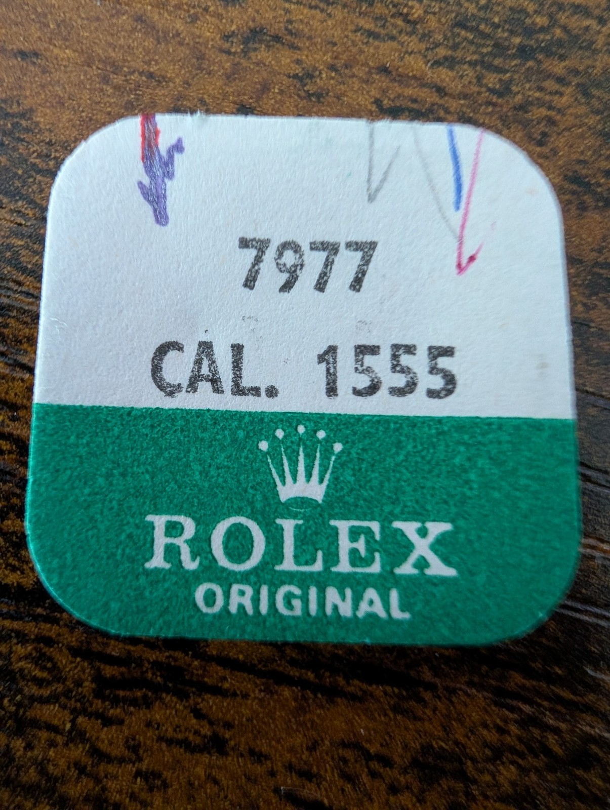 ROLEX-STUD SUPPORT-FACTORY SEALED-CAL 1555 PART 7977