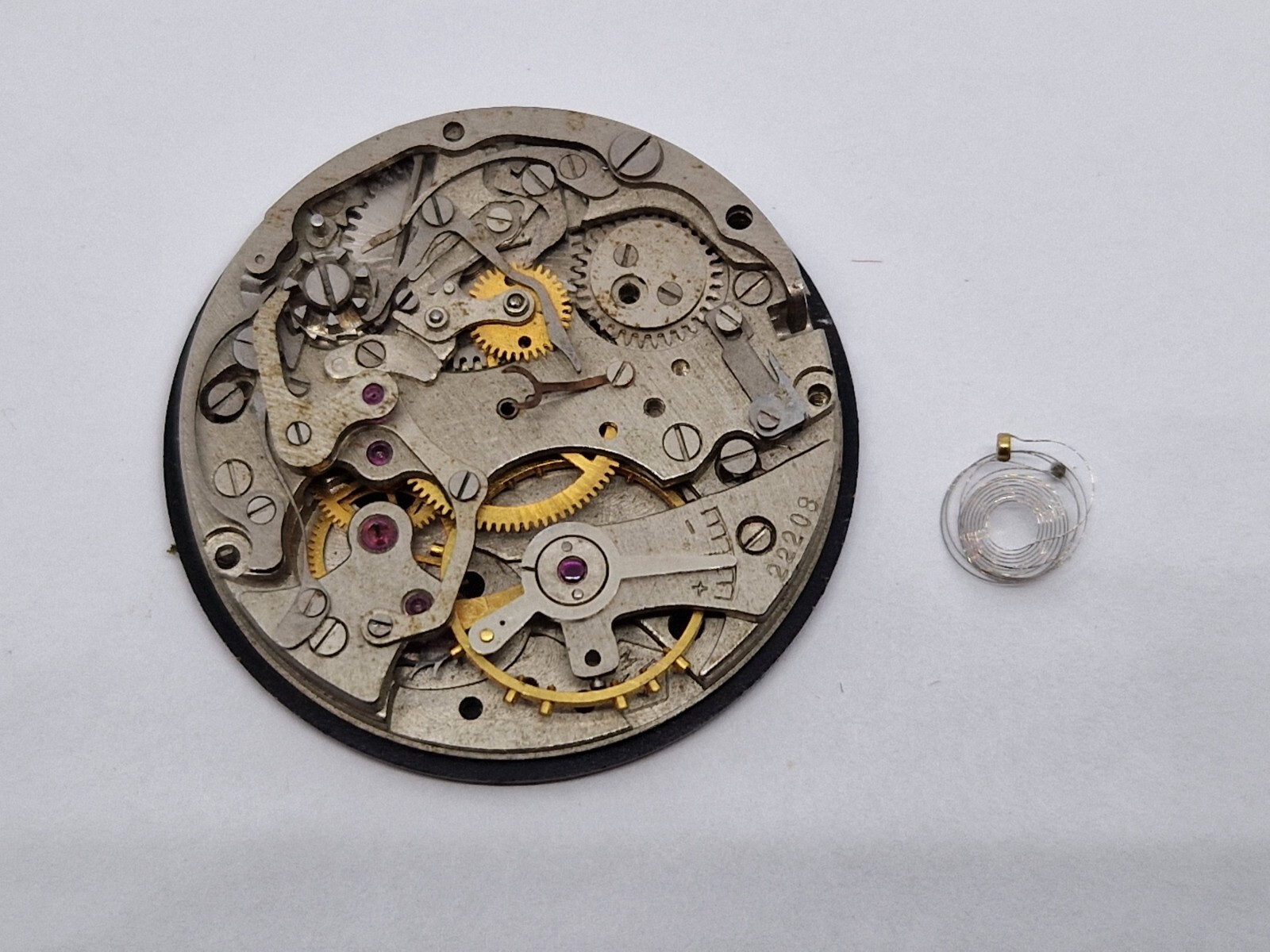 Vintage SEKONDA 3017 Chronograph watch movement 4 parts