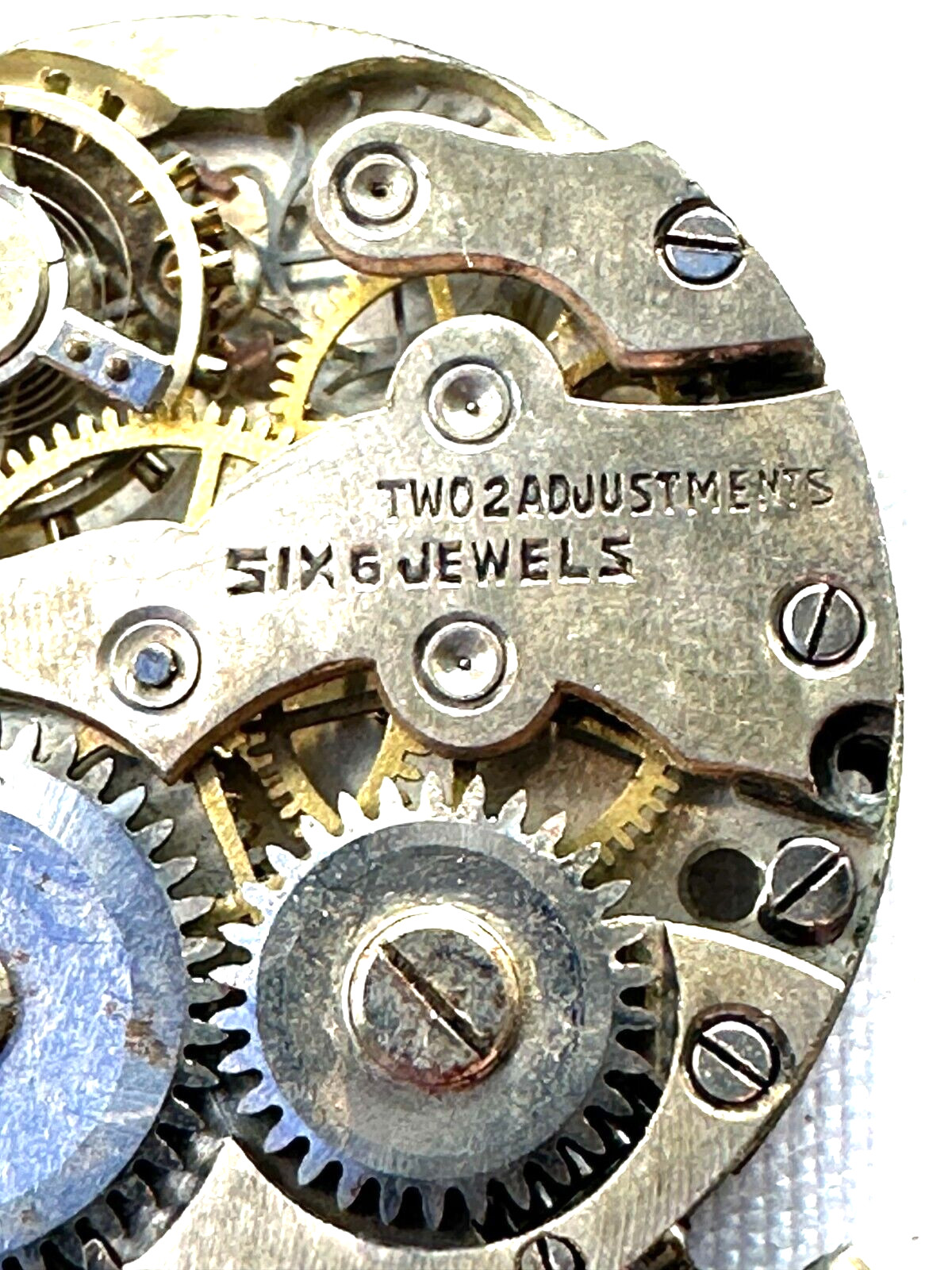 Vintage Nerny 6 Jewel 2 Adjusments Watch Mechanical Movement FOR PARTS 21-25