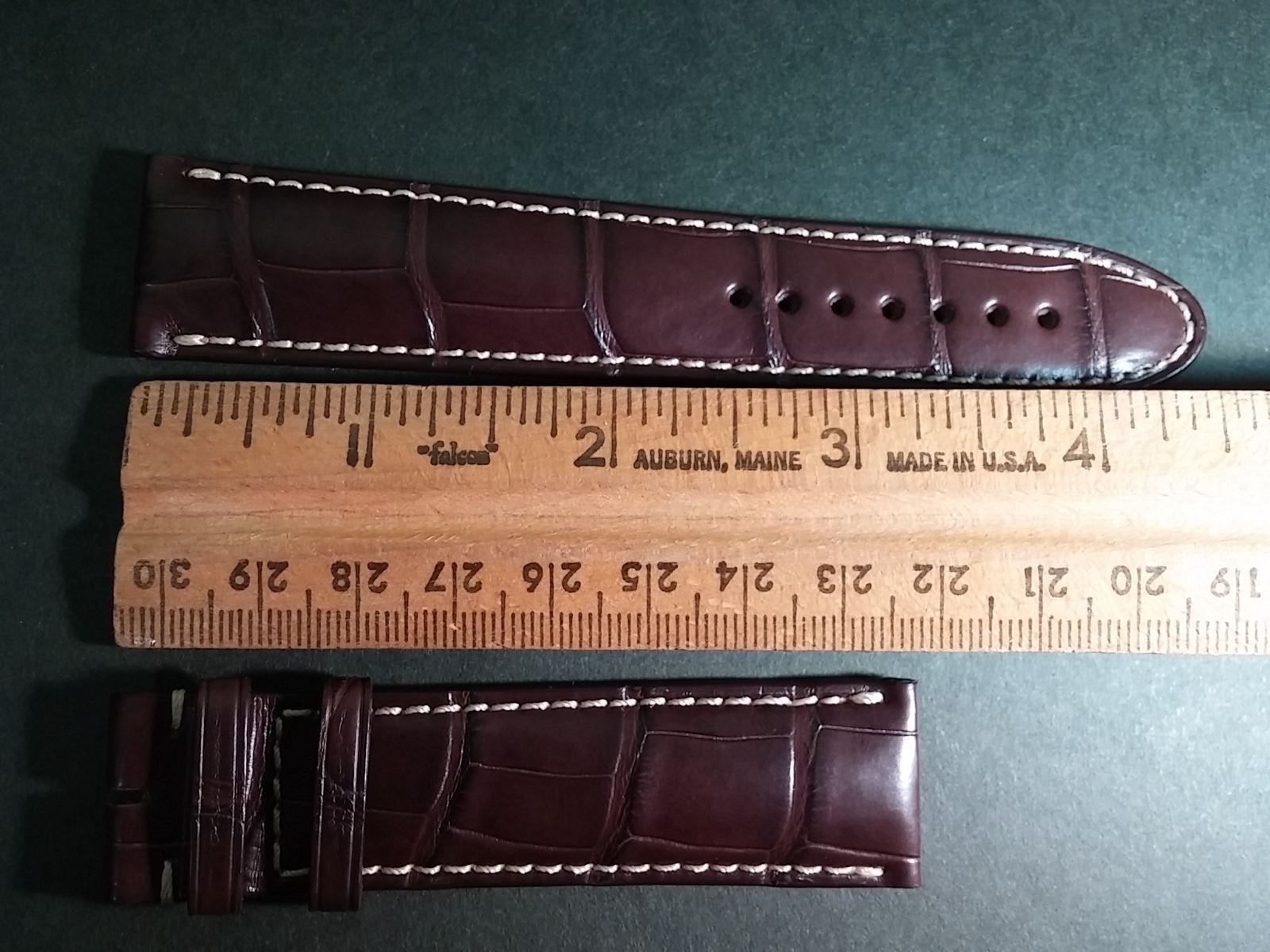 Montblanc Dark Brown Alligator Watch Band, 21/18mm, Genuine, new