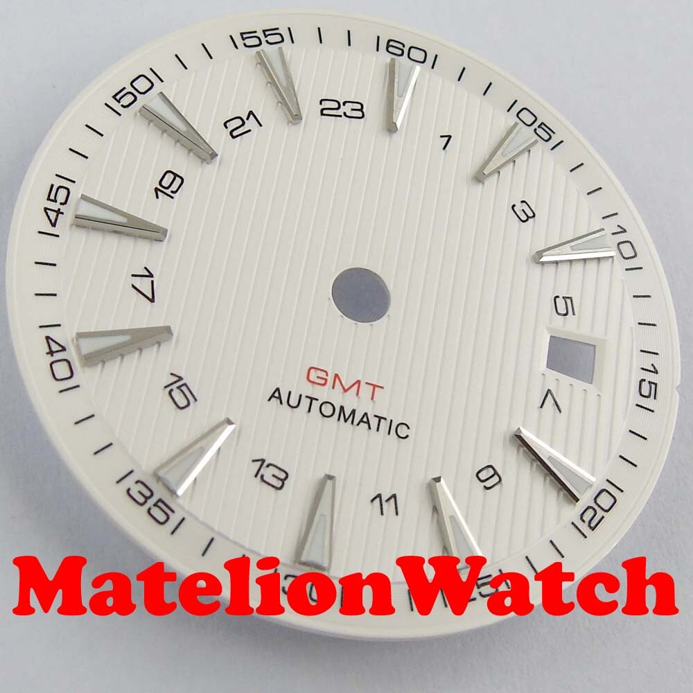 31mm GMT Sterile Watch Dial Fit Mingzhu 3804 Miyota 8215 821A DG2813 Movement