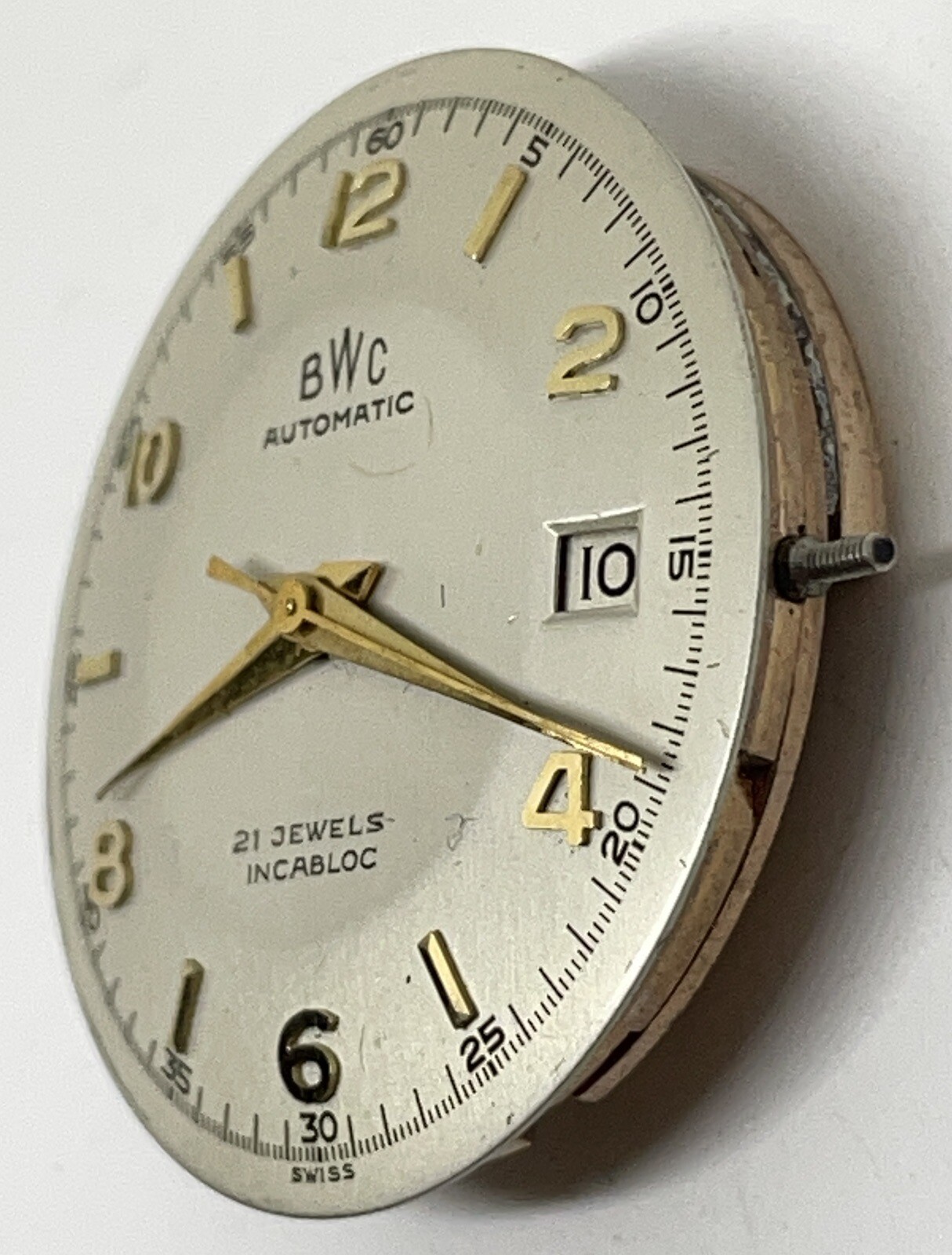 BWC AUTOMATIC MOVEMENT/BUTTES WATCH CO 21 Jewels Incabloc Swiss Runs