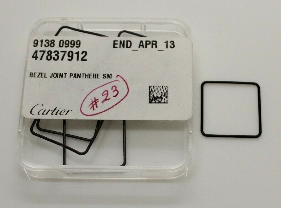 Cartier Gasket 47837912 Bezel Joint PANTHERE for Crystal Size 13.9 x 13.9 #23