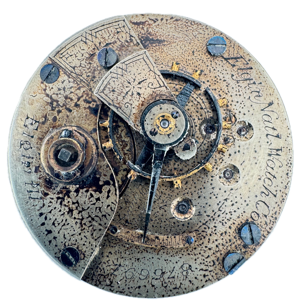 Antique 18s 1881 Elgin 11 Jewel Key Wind Pocket Watch Movement 87 USA